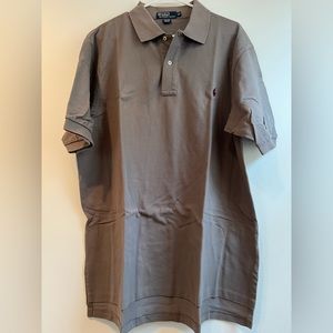 Polo RL - Classic Polo - Gray w/ Burgundy Logo - XL Tall